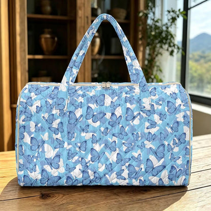 Butterfly Duffle Bag Carry On Bags for Airplanes, Waterproof Duffel Bag Overnight Large Duffel Bags Packable Duffle Pouch for Backpacker