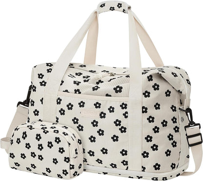 Expandable Travel Duffle Bags Weekender Overnight Bags for Women Men Hospital Bag for Women Labor Delivery with Toiletry Bag Waterproof