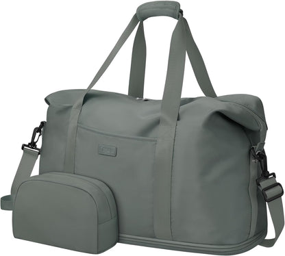 Expandable Travel Duffle Bags Weekender Overnight Bags for Women Men Hospital Bag for Women Labor Delivery with Toiletry Bag Waterproof