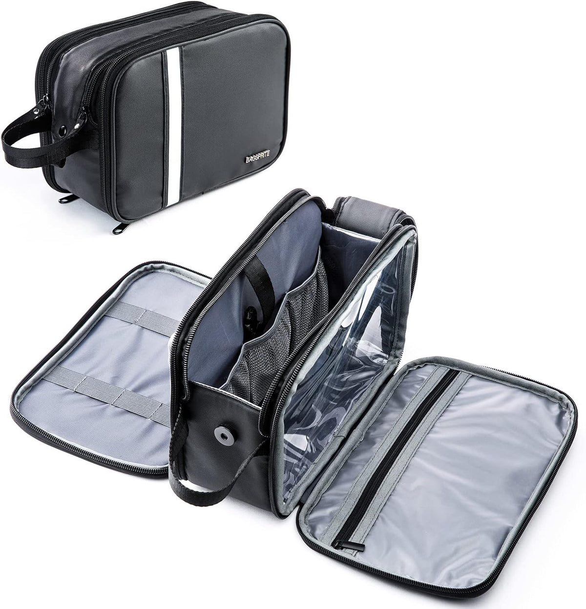 Large Toiletry Bag for Men, Women Travel Bag with Hanging Hook, Water-resistant Makeup Cosmetic Bag Shaving Kit Organizer, Bathroom Bag for Traveling