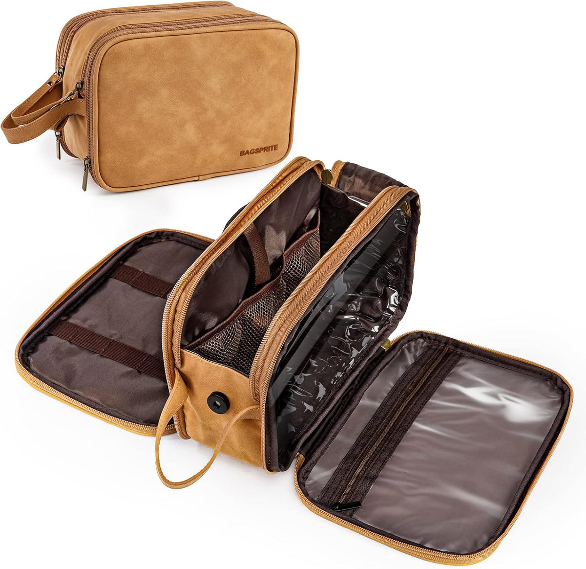 Large Toiletry Bag for Men, Women Travel Bag with Hanging Hook, Water-resistant Makeup Cosmetic Bag Shaving Kit Organizer, Bathroom Bag for Traveling