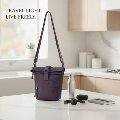 Travelers Crossbody Phone Bag Nylon Canvas Shoulder Purse for Hands-Free Essentials