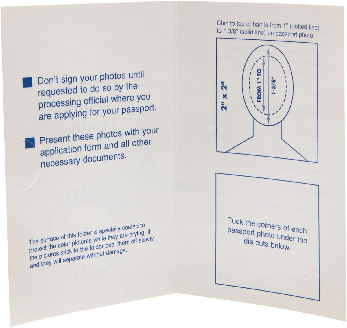 Neil Enterprises Passport Folders in Off-White - Pack of 100