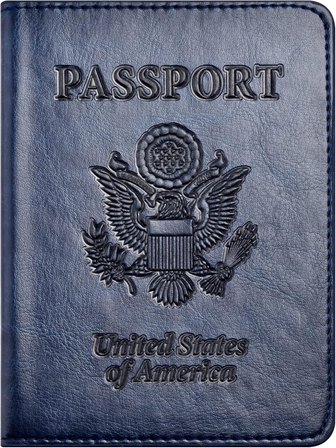 Eoehro Passport Holder for Travel Essentials, Passport Wallet Cover Case for Travel Must Haves Accessories,Passport Book Holders for Women and Men(black)