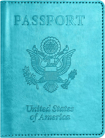 Eoehro Passport Holder for Travel Essentials, Passport Wallet Cover Case for Travel Must Haves Accessories,Passport Book Holders for Women and Men(black)