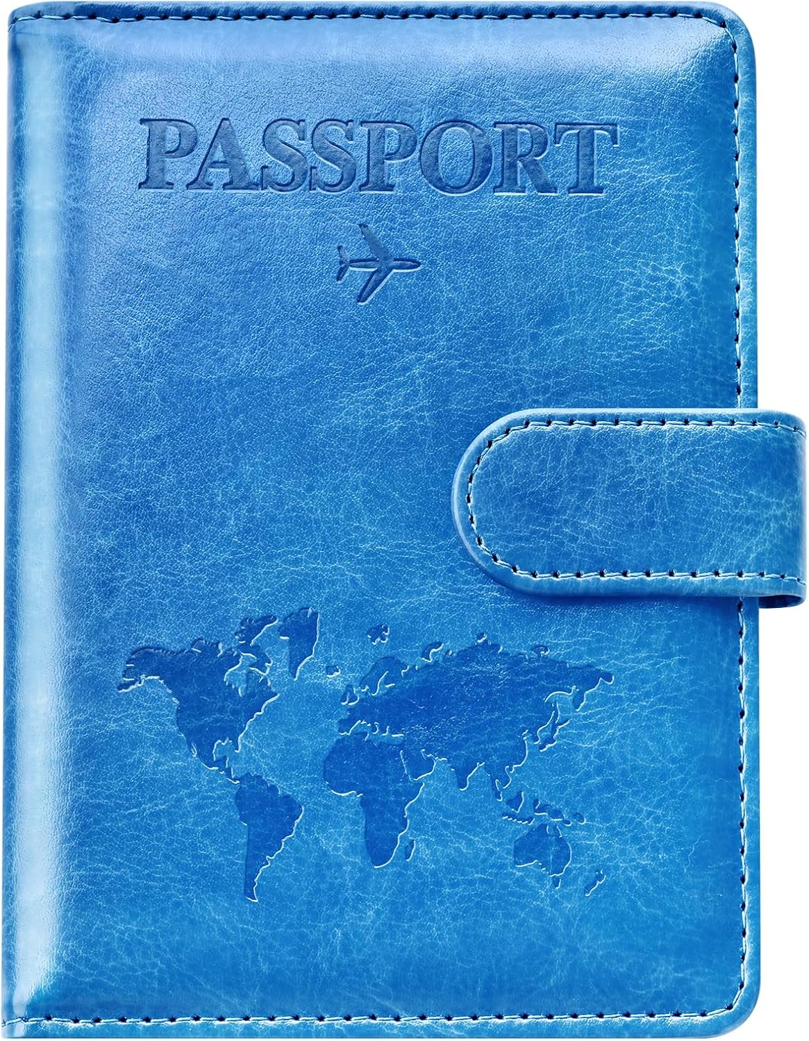 Eoehro Passport Holder for Travel Essentials, Passport Wallet Cover Case for Travel Must Haves Accessories,Passport Book Holders for Women and Men(black)