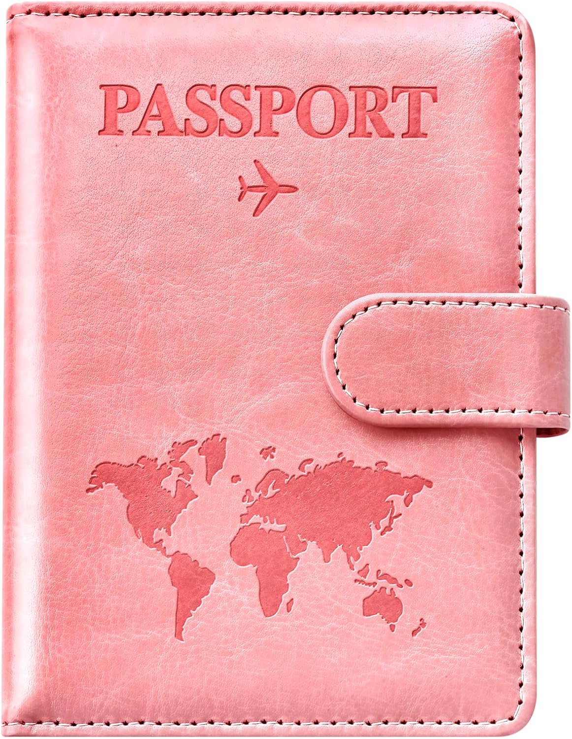 Eoehro Passport Holder for Travel Essentials, Passport Wallet Cover Case for Travel Must Haves Accessories,Passport Book Holders for Women and Men(black)