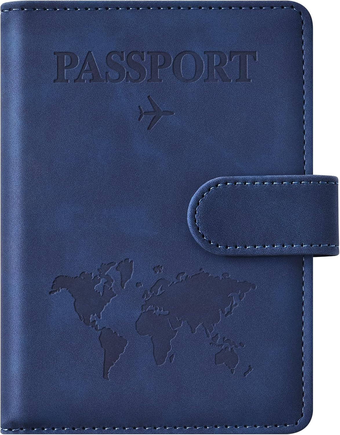Eoehro Passport Holder for Travel Essentials, Passport Wallet Cover Case for Travel Must Haves Accessories,Passport Book Holders for Women and Men(black)