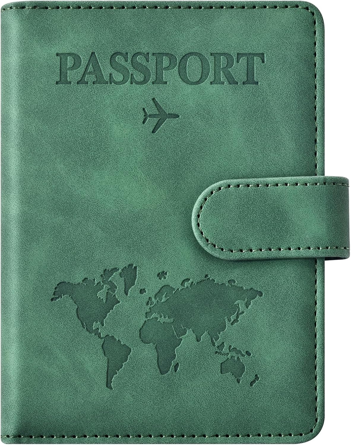 Eoehro Passport Holder for Travel Essentials, Passport Wallet Cover Case for Travel Must Haves Accessories,Passport Book Holders for Women and Men(black)