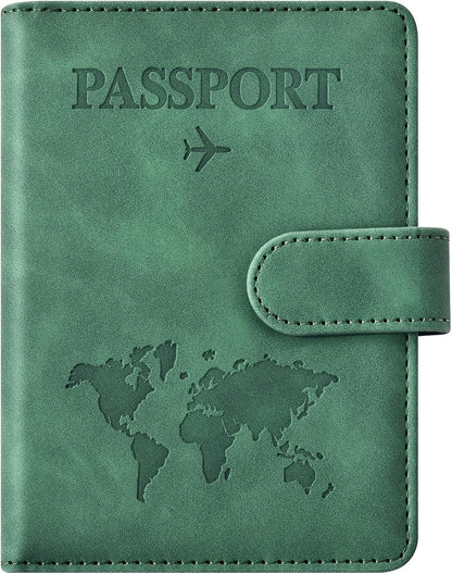 Eoehro Passport Holder for Travel Essentials, Passport Wallet Cover Case for Travel Must Haves Accessories,Passport Book Holders for Women and Men(black)