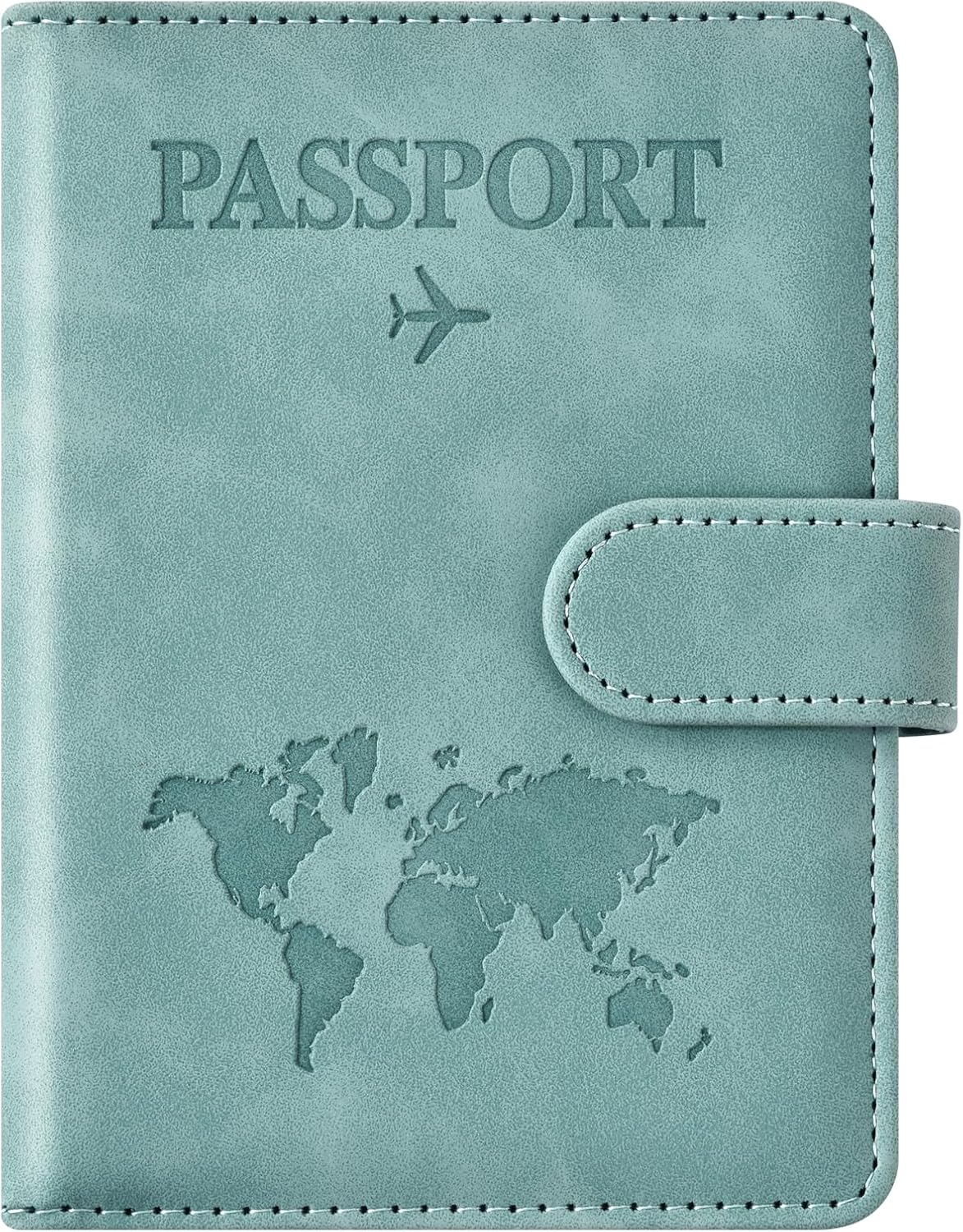 Eoehro Passport Holder for Travel Essentials, Passport Wallet Cover Case for Travel Must Haves Accessories,Passport Book Holders for Women and Men(black)