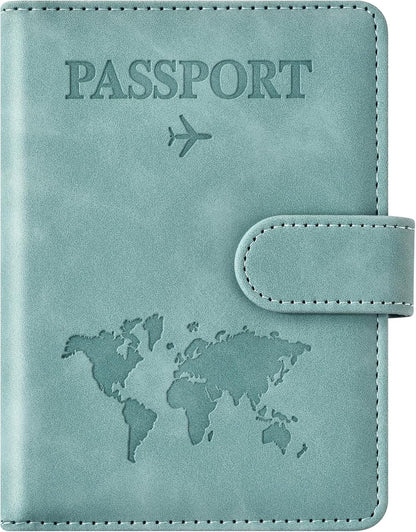 Eoehro Passport Holder for Travel Essentials, Passport Wallet Cover Case for Travel Must Haves Accessories,Passport Book Holders for Women and Men(black)