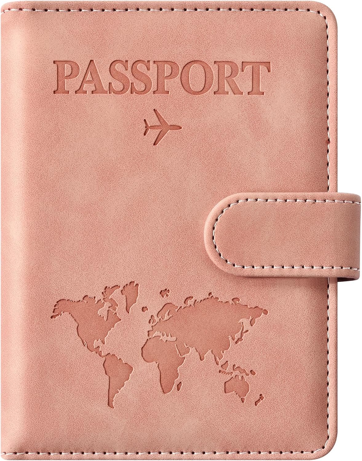 Eoehro Passport Holder for Travel Essentials, Passport Wallet Cover Case for Travel Must Haves Accessories,Passport Book Holders for Women and Men(black)