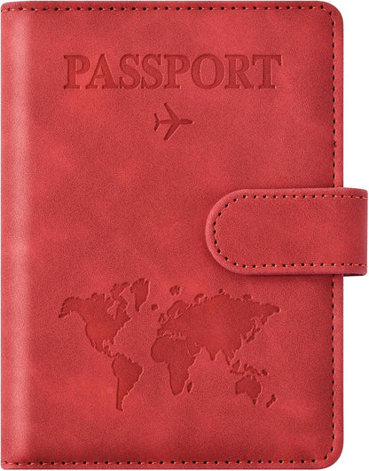 Eoehro Passport Holder for Travel Essentials, Passport Wallet Cover Case for Travel Must Haves Accessories,Passport Book Holders for Women and Men(black)