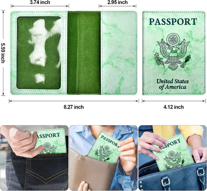 Eoehro Passport Holder for Travel Essentials, Passport Wallet Cover Case for Travel Must Haves Accessories,Passport Book Holders for Women and Men(black)