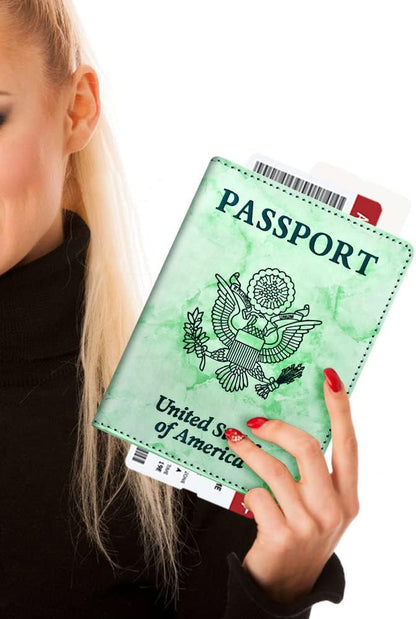 Eoehro Passport Holder for Travel Essentials, Passport Wallet Cover Case for Travel Must Haves Accessories,Passport Book Holders for Women and Men(black)