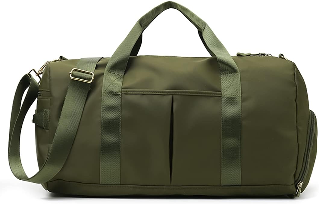 Sports Gym Duffel Bag for Men or Women Waterproof Weekender Travel Bag with Shoes Compartment Dry and Wet Separation for Training Swim Yoga(Blue)