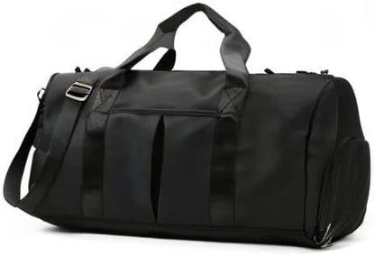 Sports Gym Duffel Bag for Men or Women Waterproof Weekender Travel Bag with Shoes Compartment Dry and Wet Separation for Training Swim Yoga(Blue)