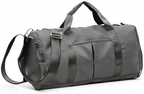 Sports Gym Duffel Bag for Men or Women Waterproof Weekender Travel Bag with Shoes Compartment Dry and Wet Separation for Training Swim Yoga(Blue)