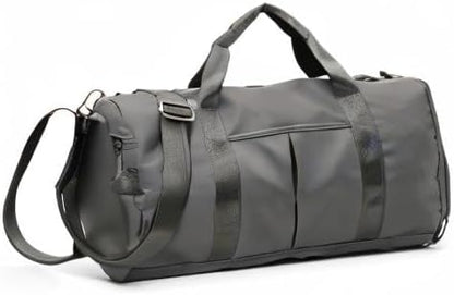 Sports Gym Duffel Bag for Men or Women Waterproof Weekender Travel Bag with Shoes Compartment Dry and Wet Separation for Training Swim Yoga(Blue)