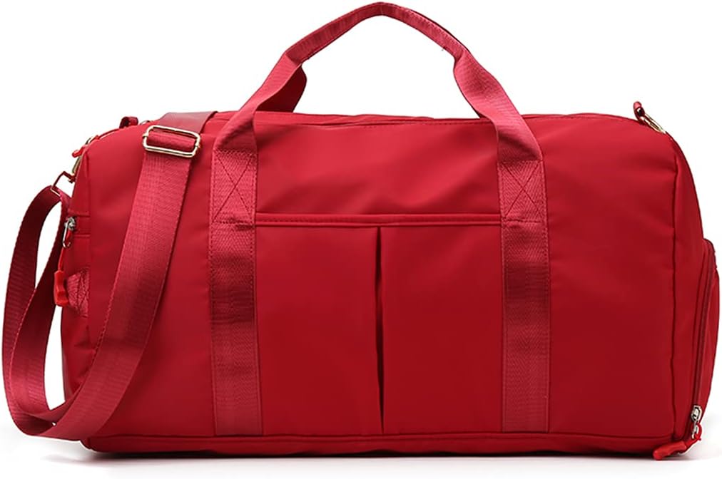 Sports Gym Duffel Bag for Men or Women Waterproof Weekender Travel Bag with Shoes Compartment Dry and Wet Separation for Training Swim Yoga(Blue)
