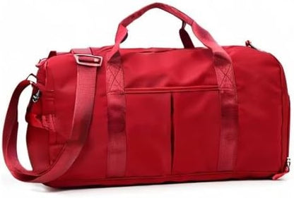 Sports Gym Duffel Bag for Men or Women Waterproof Weekender Travel Bag with Shoes Compartment Dry and Wet Separation for Training Swim Yoga(Blue)