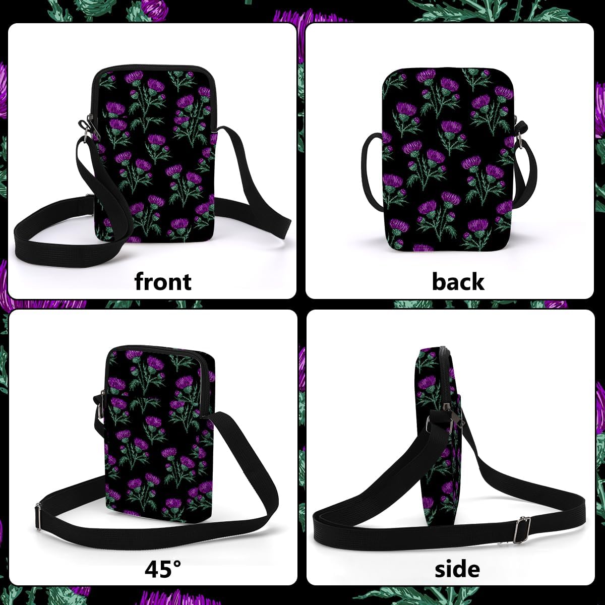 Aesthetic Crossbody Bags for Women Sling Bag Cute Small Sling Purse Bag with Adjustable Strap Outdoor Cell Phone Bags