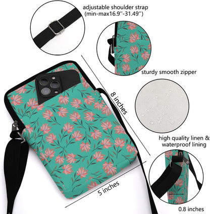 Aesthetic Crossbody Bags for Women Sling Bag Cute Small Sling Purse Bag with Adjustable Strap Outdoor Cell Phone Bags