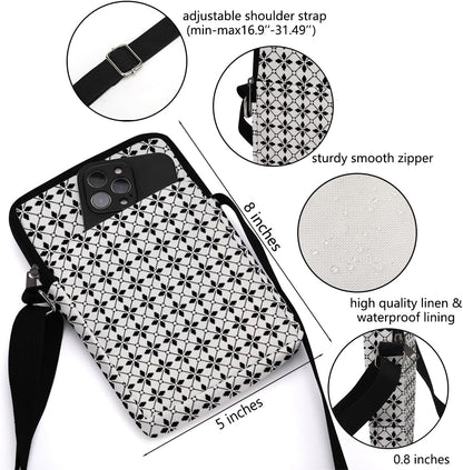 Aesthetic Crossbody Bags for Women Sling Bag Cute Small Sling Purse Bag with Adjustable Strap Outdoor Cell Phone Bags