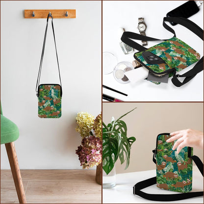 Aesthetic Crossbody Bags for Women Sling Bag Cute Small Sling Purse Bag with Adjustable Strap Outdoor Cell Phone Bags