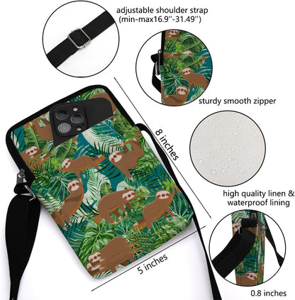 Aesthetic Crossbody Bags for Women Sling Bag Cute Small Sling Purse Bag with Adjustable Strap Outdoor Cell Phone Bags