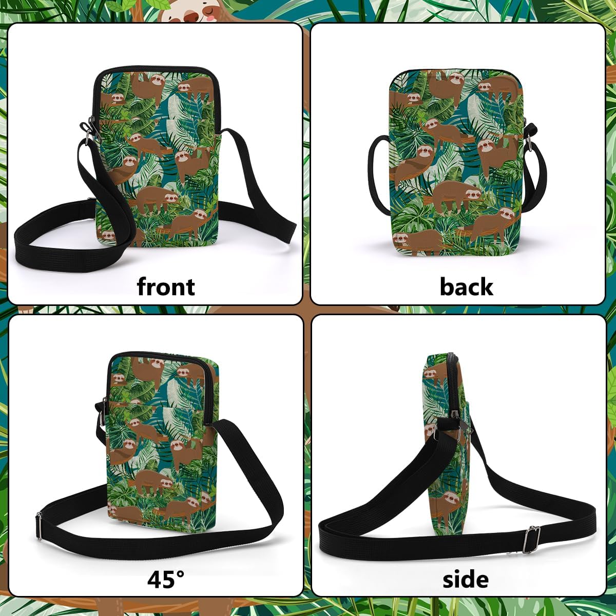 Aesthetic Crossbody Bags for Women Sling Bag Cute Small Sling Purse Bag with Adjustable Strap Outdoor Cell Phone Bags