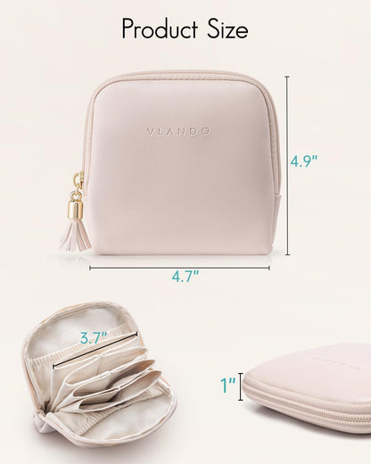 Small Travel Jewelry Case,Gifts for Women,Jewelry Pouch Bags with Zipper,Velvet Jewelry Organizer Storage Bag for Bracelet Rings Earring-Cream White