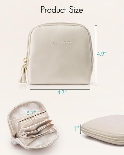 Small Travel Jewelry Case,Gifts for Women,Jewelry Pouch Bags with Zipper,Velvet Jewelry Organizer Storage Bag for Bracelet Rings Earring-Cream White