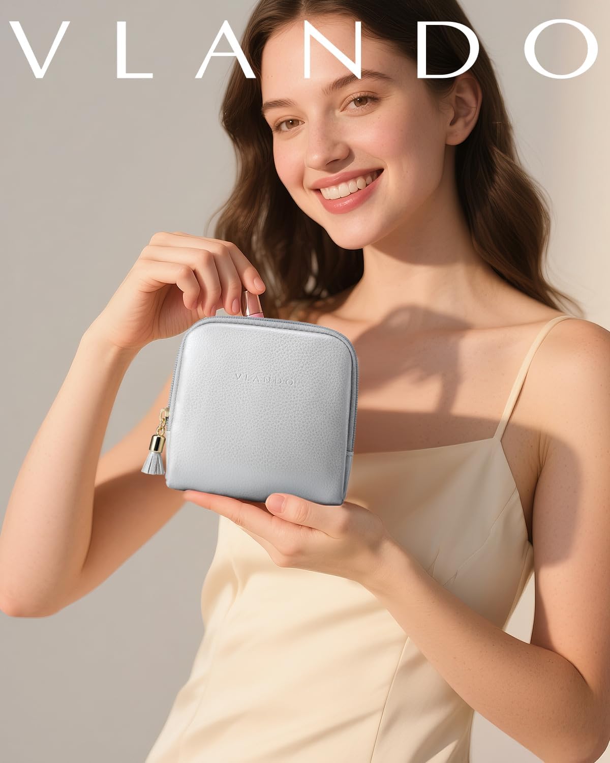Small Travel Jewelry Case,Gifts for Women,Jewelry Pouch Bags with Zipper,Velvet Jewelry Organizer Storage Bag for Bracelet Rings Earring-Cream White
