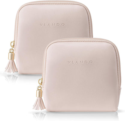 Small Travel Jewelry Case,Gifts for Women,Jewelry Pouch Bags with Zipper,Velvet Jewelry Organizer Storage Bag for Bracelet Rings Earring-Cream White