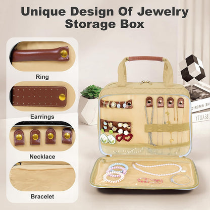 Toiletry Bag for Women, Hanging Travel Toiletry Bag with Jewelry Organizer Compartment Large Makeup Bag, Cosmetic for Travel Business Trips Camping Bathroom Black