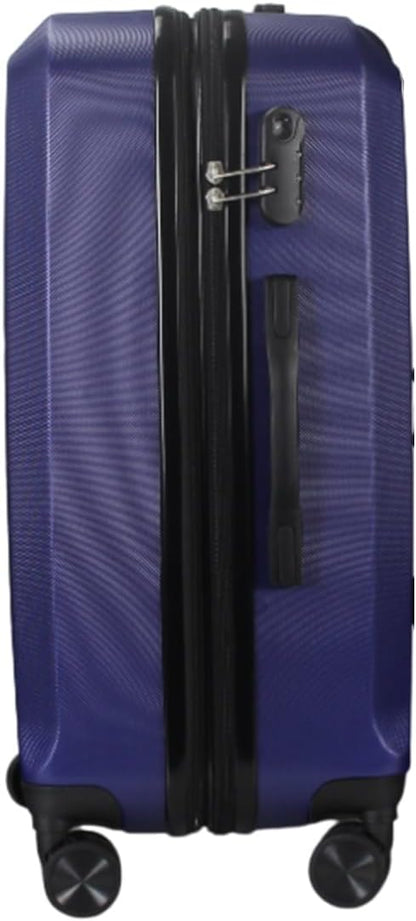 Zane 20-Inch Hardside Carry-On Luggage with Spinner Wheels - Navy | Expandable Hard Shell Suitcase, Airline-Approved - Durable and Lightweight Travel Luggage