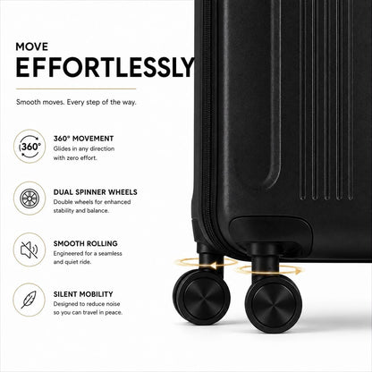 Zane 20-Inch Hardside Carry-On Luggage with Spinner Wheels - Navy | Expandable Hard Shell Suitcase, Airline-Approved - Durable and Lightweight Travel Luggage