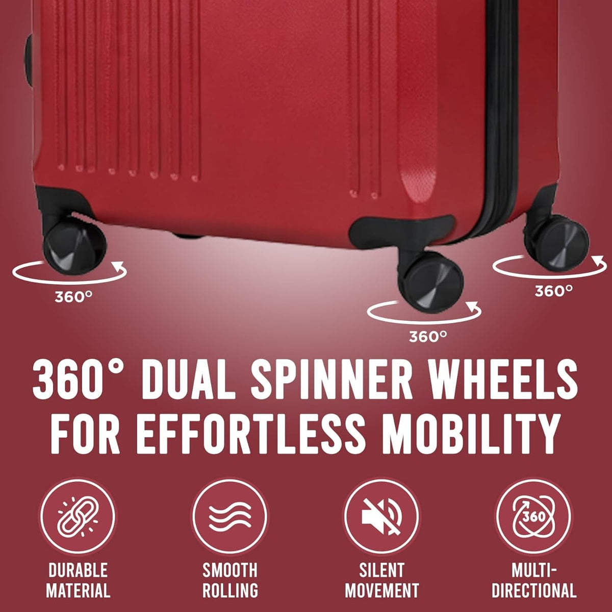 Zane 20-Inch Hardside Carry-On Luggage with Spinner Wheels - Navy | Expandable Hard Shell Suitcase, Airline-Approved - Durable and Lightweight Travel Luggage