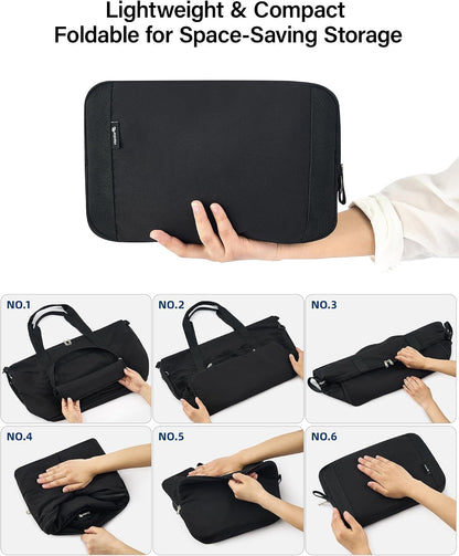 40L Foldable Expandable Travel Tote Bag,Wet Dry Separation Laptop Weekender Carry On Bag for Travel Gym Beach Daily Use