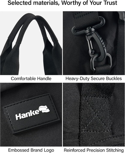 40L Foldable Expandable Travel Tote Bag,Wet Dry Separation Laptop Weekender Carry On Bag for Travel Gym Beach Daily Use