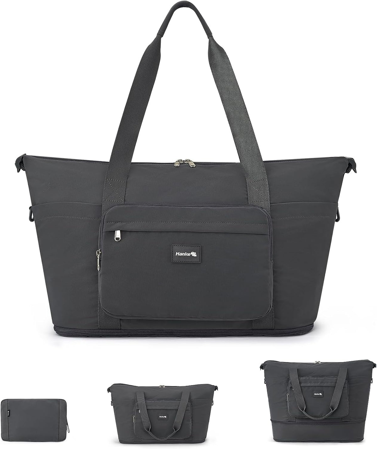 40L Foldable Expandable Travel Tote Bag,Wet Dry Separation Laptop Weekender Carry On Bag for Travel Gym Beach Daily Use