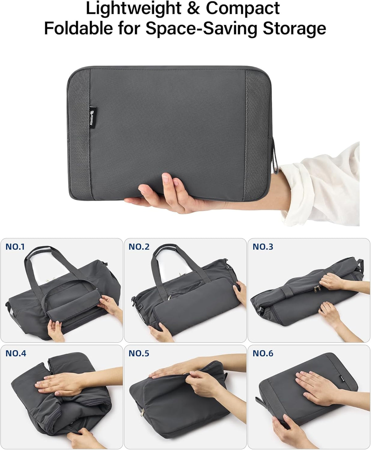 40L Foldable Expandable Travel Tote Bag,Wet Dry Separation Laptop Weekender Carry On Bag for Travel Gym Beach Daily Use
