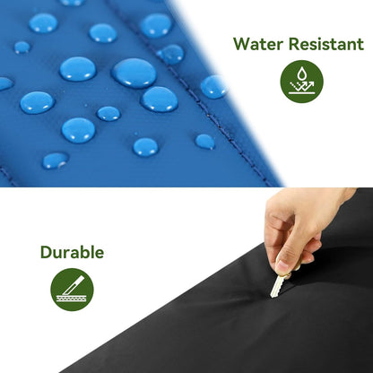 86L Foldable Duffle Bag with Wheels - Waterproof Rolling Travel Bag, Collapsible Luggage No Telescopic Handle, for Men Women Camping Sports Weekend Trips，Blue
