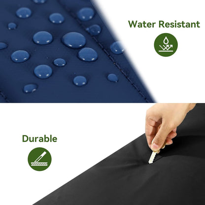 86L Foldable Duffle Bag with Wheels - Waterproof Rolling Travel Bag, Collapsible Luggage No Telescopic Handle, for Men Women Camping Sports Weekend Trips，Blue