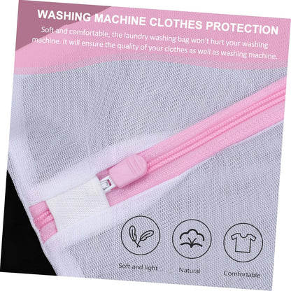 4pcs Fine Mesh Laundry Bags with Zipper Closure for Bras and Underwear Reusable Protective Washing Bags for Delicates Travel Storage Organizer