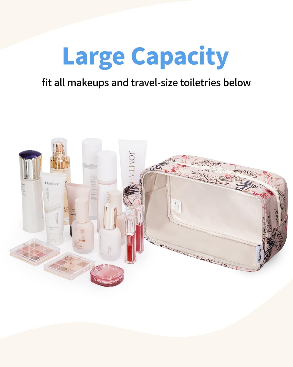 Clear Toiletry Bags for Traveling Women Men, Clear Travel Bags for Toiletries Makeup Bag Cosmetic Bag with Zipper, Make Up Organizer, Skincare Bag (Mint Green Checkerboard)