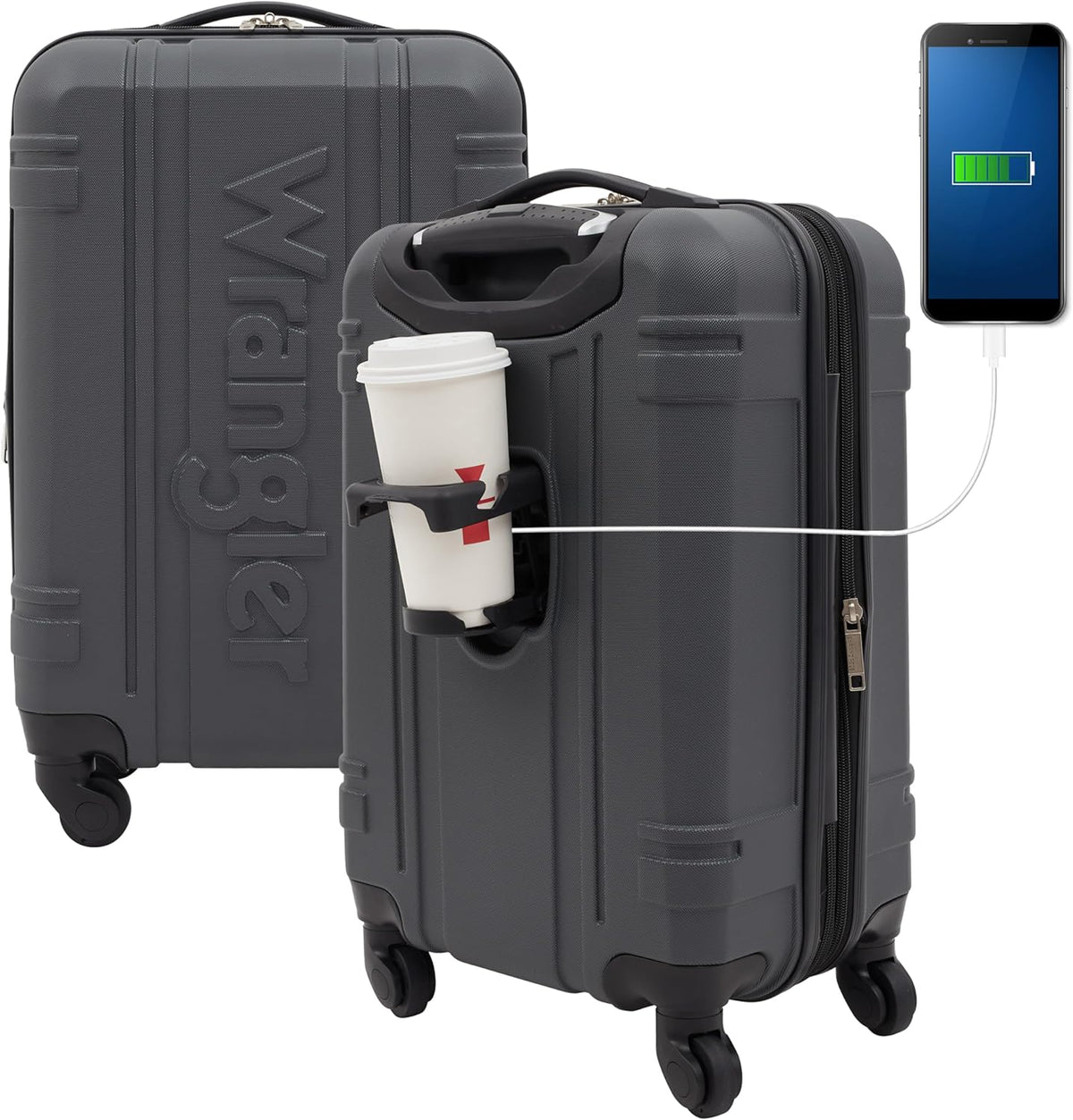 20" Astral Hardside Carry-On Luggage, Black