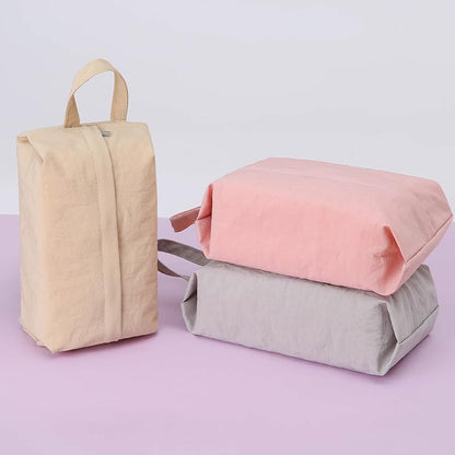 Travel Storage Bag for Clothes, Underwear, and Cosmetics – Water-Resistant, Compact, and Multi-purpose Organizers for Luggage and Travel (Pink, Gray, Beige)